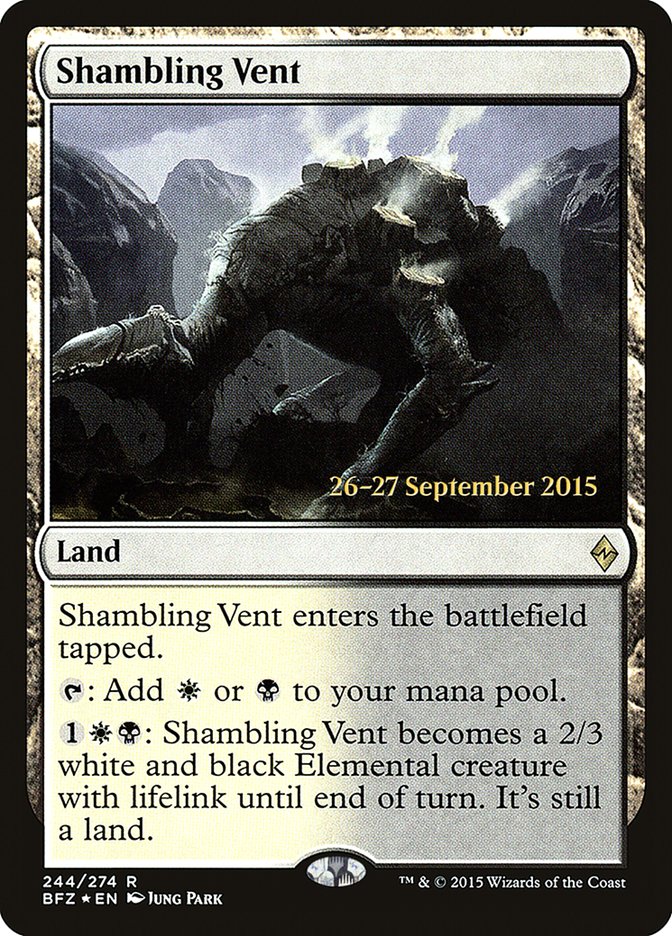 Shambling Vent [Battle for Zendikar Prerelease Promos] | Lots Moore NSW