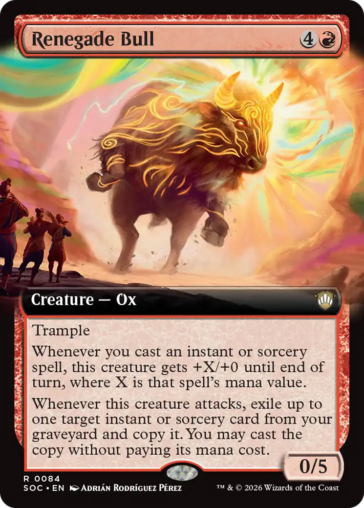 Renegade Bull (Extended Art) [Secrets of Strixhaven Commander] | Lots Moore NSW