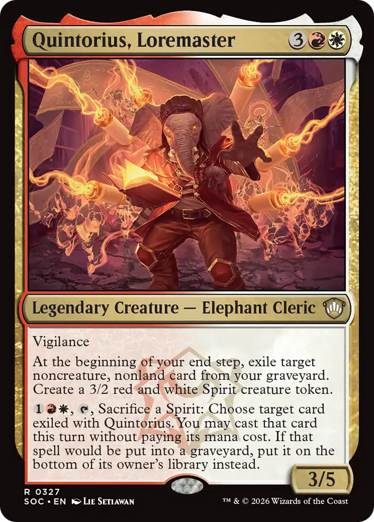 Quintorius, Loremaster [Secrets of Strixhaven Commander] | Lots Moore NSW