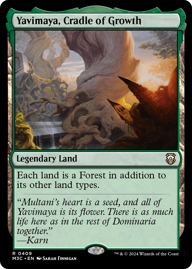 Yavimaya, Cradle of Growth (Ripple Foil) [Modern Horizons 3 Commander] | Lots Moore NSW