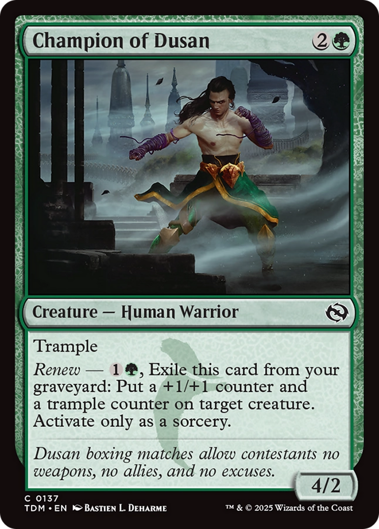 Champion of Dusan [Tarkir: Dragonstorm] | Lots Moore NSW