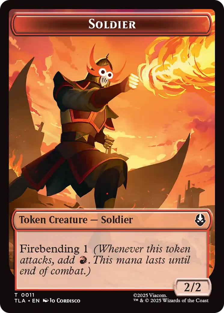 Ally (0006) // Soldier (0002) Double-Sided Token [Avatar: The Last Airbender Tokens] | Lots Moore NSW
