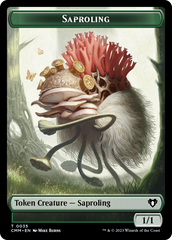 Saproling // Dragon (0021) Double-Sided Token [Commander Masters Tokens] | Lots Moore NSW