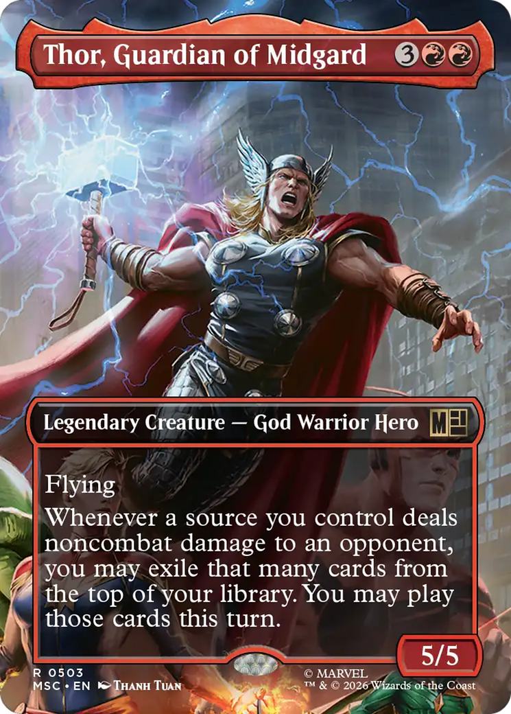 Thor, Guardian of Midgard (Borderless) [Marvel Super Heroes Commander] | Lots Moore NSW