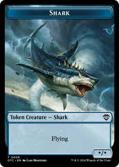 Ape // Shark Double-Sided Token [Outlaws of Thunder Junction Commander Tokens] | Lots Moore NSW