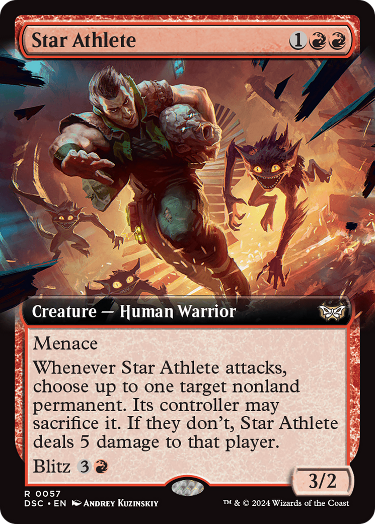 Star Athlete (Extended Art) [Duskmourn: House of Horror Commander] | Lots Moore NSW