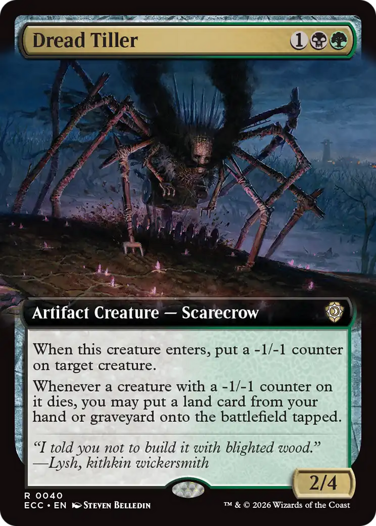 Dread Tiller (Extended Art) [Lorwyn Eclipsed Commander] | Lots Moore NSW