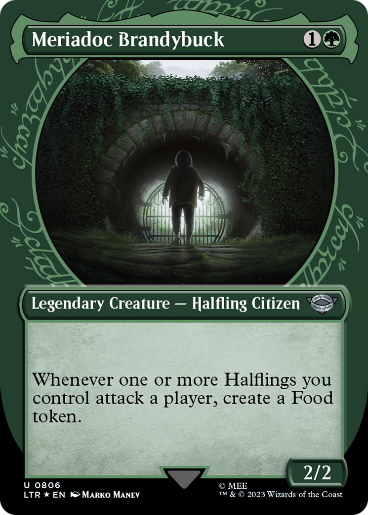 Meriadoc Brandybuck (Showcase) (Surge Foil) [The Lord of the Rings: Tales of Middle-Earth] | Lots Moore NSW