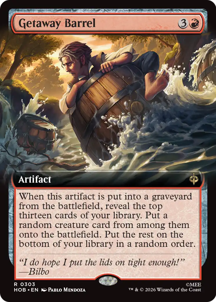 Getaway Barrel (Extended Art) [The Hobbit] | Lots Moore NSW