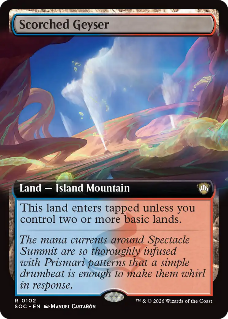 Scorched Geyser (Extended Art) [Secrets of Strixhaven Commander] Magic: The Gathering | Lots Moore NSW