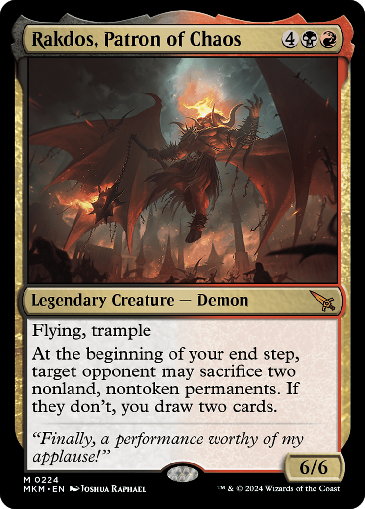 Rakdos, Patron of Chaos [Murders at Karlov Manor] | Lots Moore NSW