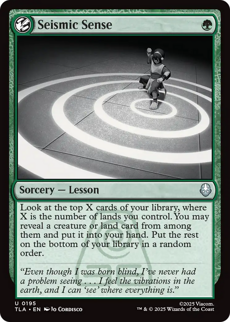 Seismic Sense [Avatar: The Last Airbender] | Lots Moore NSW