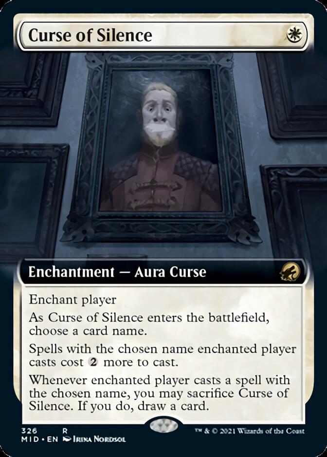 Curse of Silence (Extended Art) [Innistrad: Midnight Hunt] | Lots Moore NSW