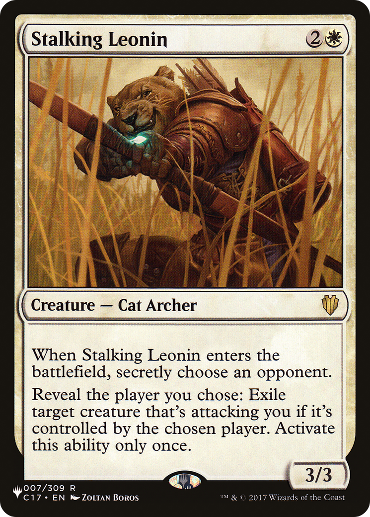 Stalking Leonin [The List] | Lots Moore NSW