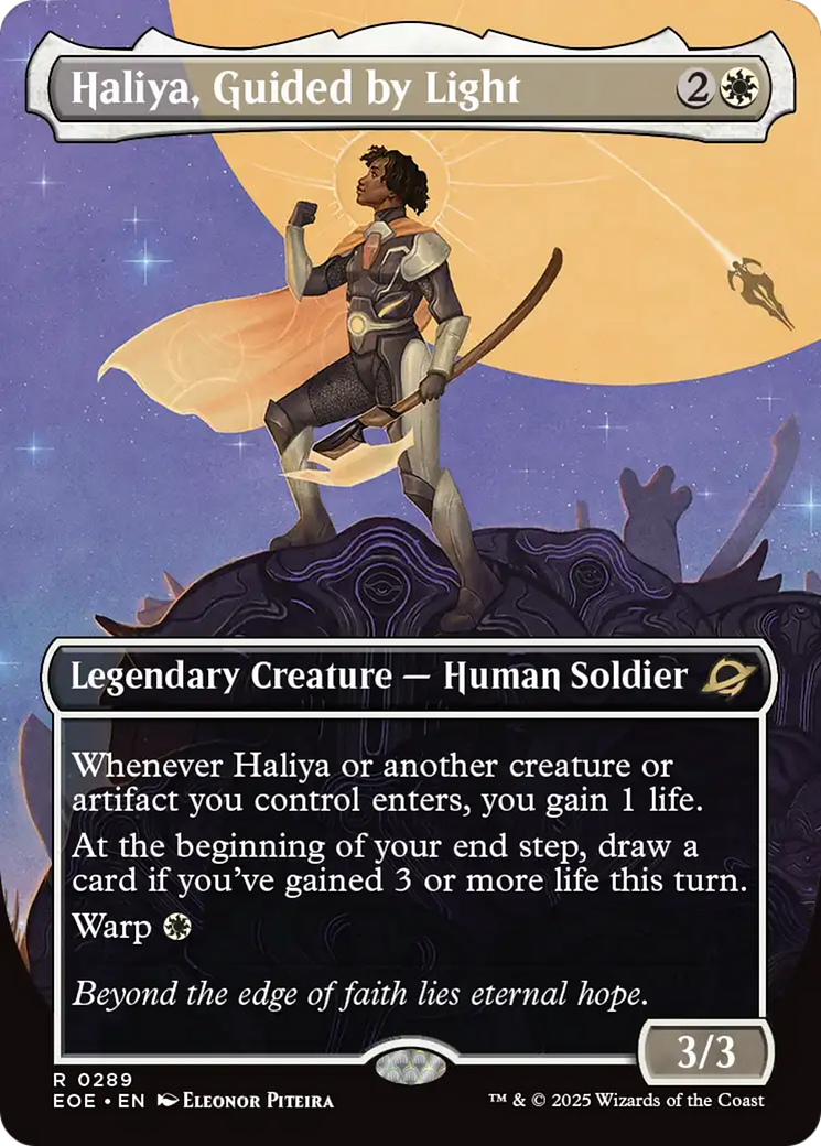 Haliya, Guided by Light (Borderless) [Edge of Eternities] | Lots Moore NSW