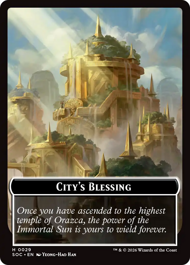 Food // City's Blessing Double-Sided Token [Secrets of Strixhaven Commander Tokens] | Lots Moore NSW