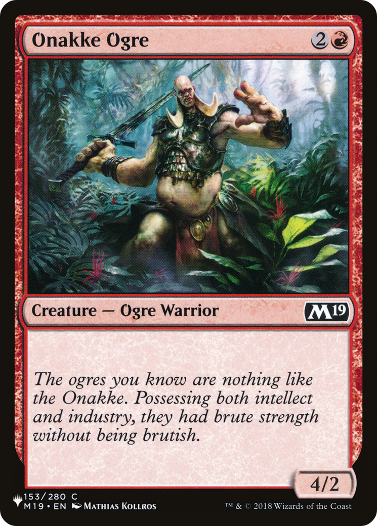 Onakke Ogre [The List] | Lots Moore NSW