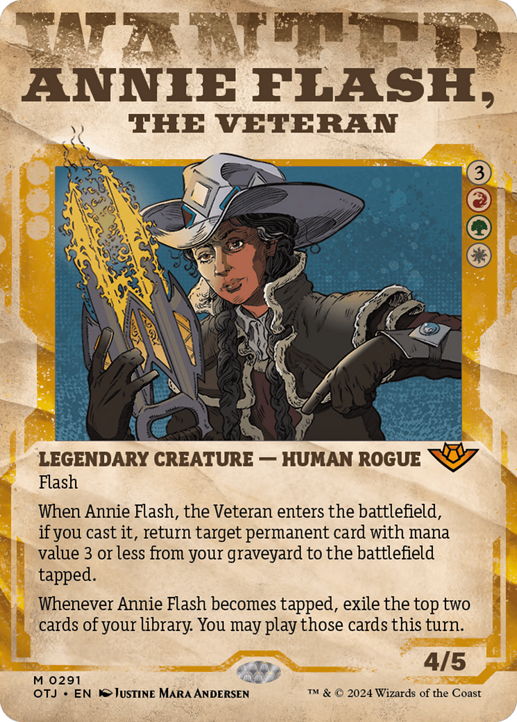 Annie Flash, the Veteran (Showcase) [Outlaws of Thunder Junction] | Lots Moore NSW