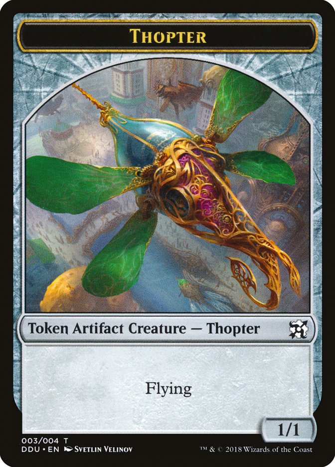 Thopter Token (003/004) [Duel Decks: Elves vs. Inventors Tokens] | Lots Moore NSW