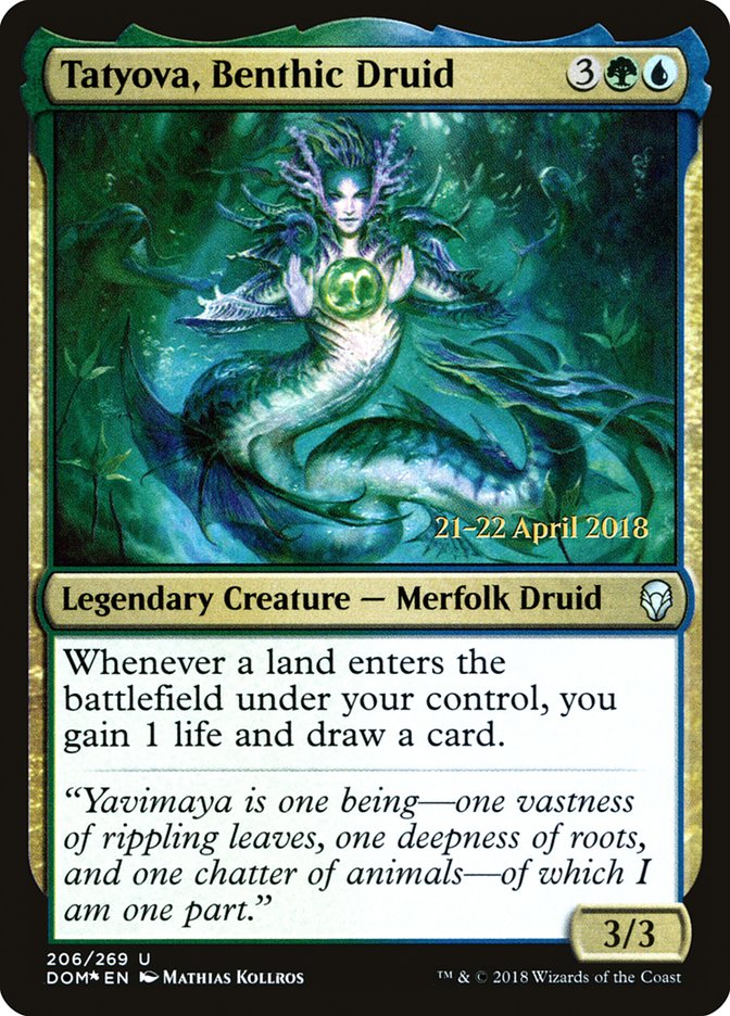 Tatyova, Benthic Druid [Dominaria Prerelease Promos] | Lots Moore NSW