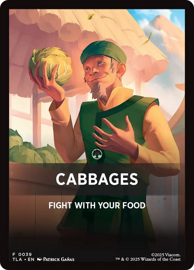 Cabbages Theme Card [Avatar: The Last Airbender Tokens] | Lots Moore NSW