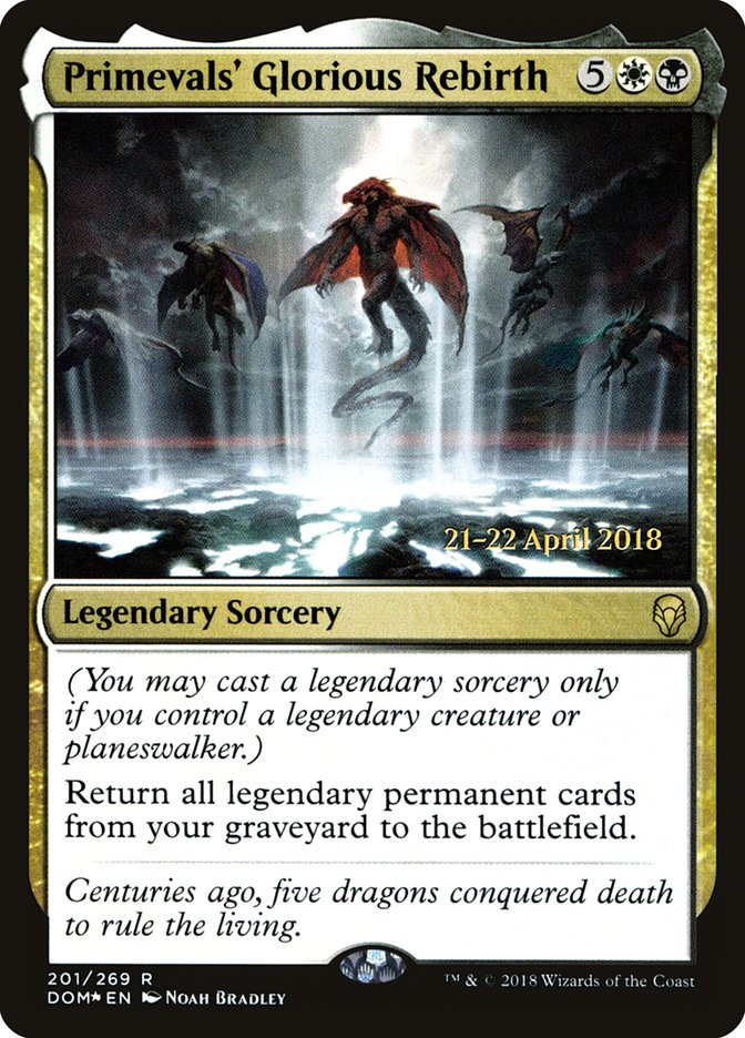 Primevals' Glorious Rebirth [Dominaria Prerelease Promos] | Lots Moore NSW