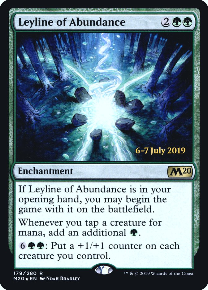 Leyline of Abundance [Core Set 2020 Prerelease Promos] | Lots Moore NSW