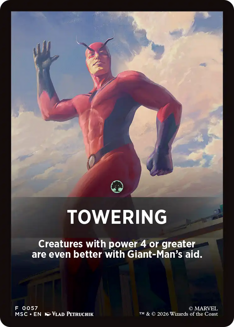 Towering Theme Card [Marvel Super Heroes Commander] | Lots Moore NSW