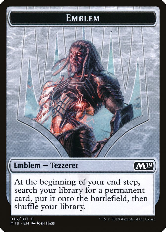 Tezzeret, Artifice Master Emblem [Core Set 2019 Tokens] | Lots Moore NSW