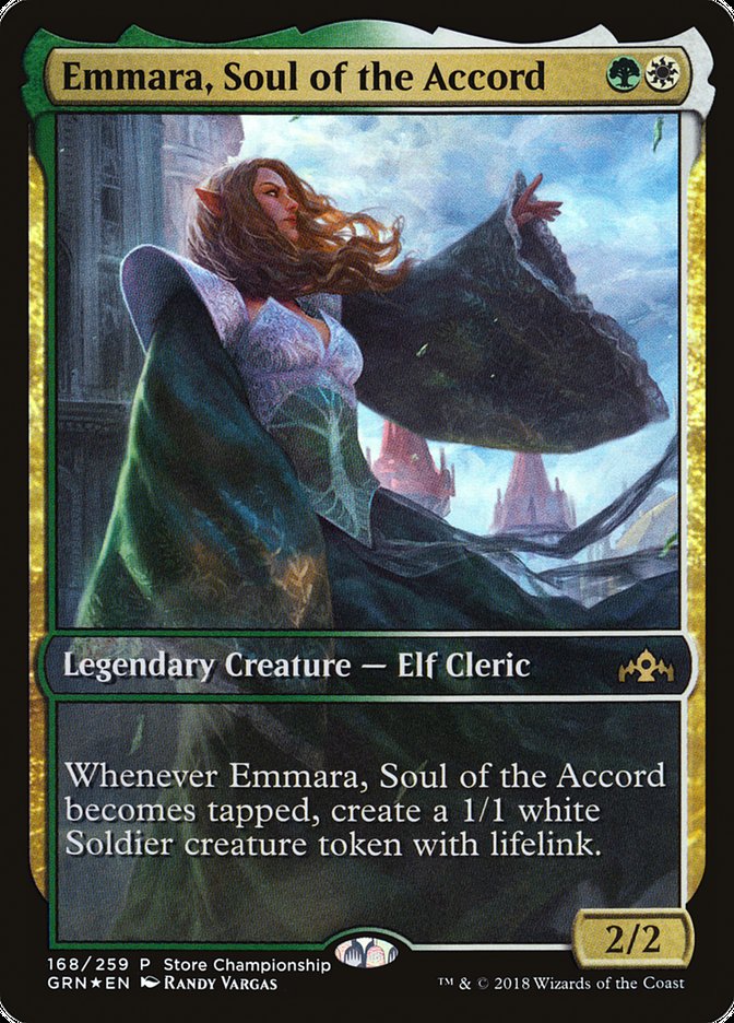 Emmara, Soul of the Accord (Store Championship) (Full Art) [Guilds of Ravnica Promos] | Lots Moore NSW