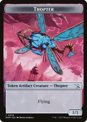 Warrior // Thopter Double-Sided Token [March of the Machine Tokens] | Lots Moore NSW