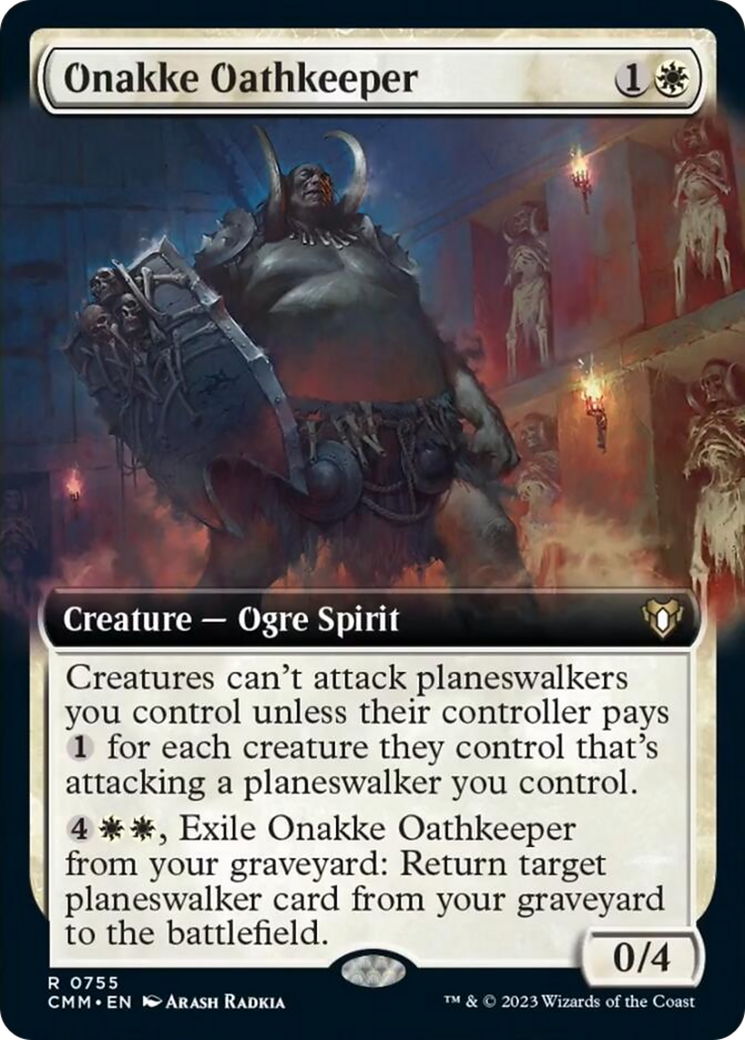 Onakke Oathkeeper (Extended Art) [Commander Masters] | Lots Moore NSW