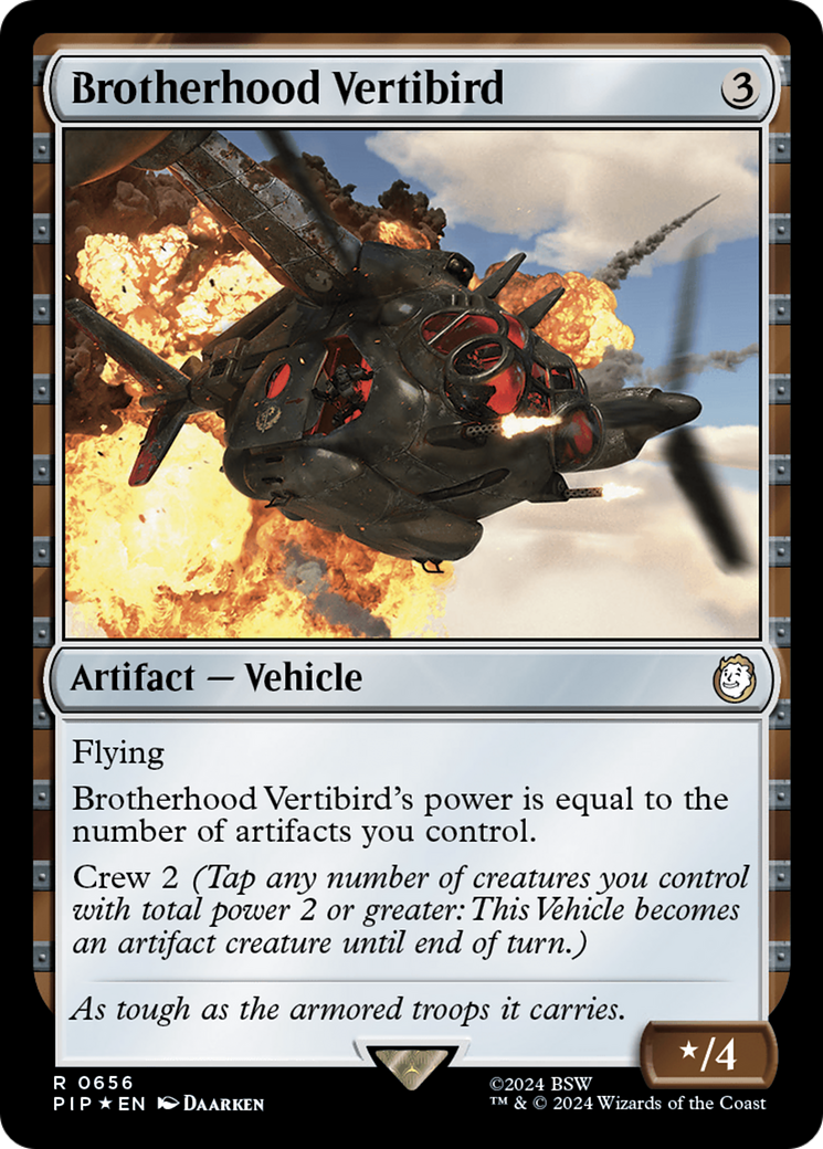 Brotherhood Vertibird (Surge Foil) [Fallout] | Lots Moore NSW