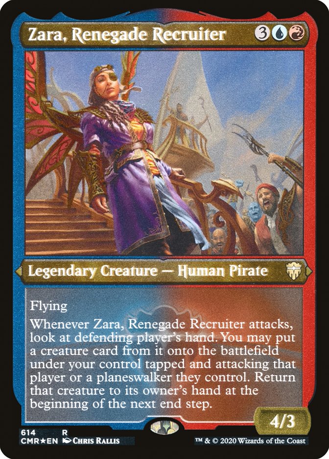 Zara, Renegade Recruiter (Etched) [Commander Legends] | Lots Moore NSW