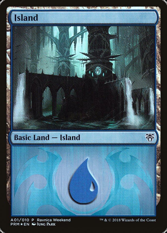Island (A01) [Ravnica Allegiance Ravnica Weekend] | Lots Moore NSW