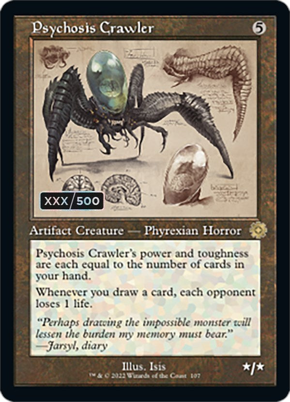 Psychosis Crawler (Retro Schematic) (Serialized) [The Brothers' War Retro Artifacts] | Lots Moore NSW