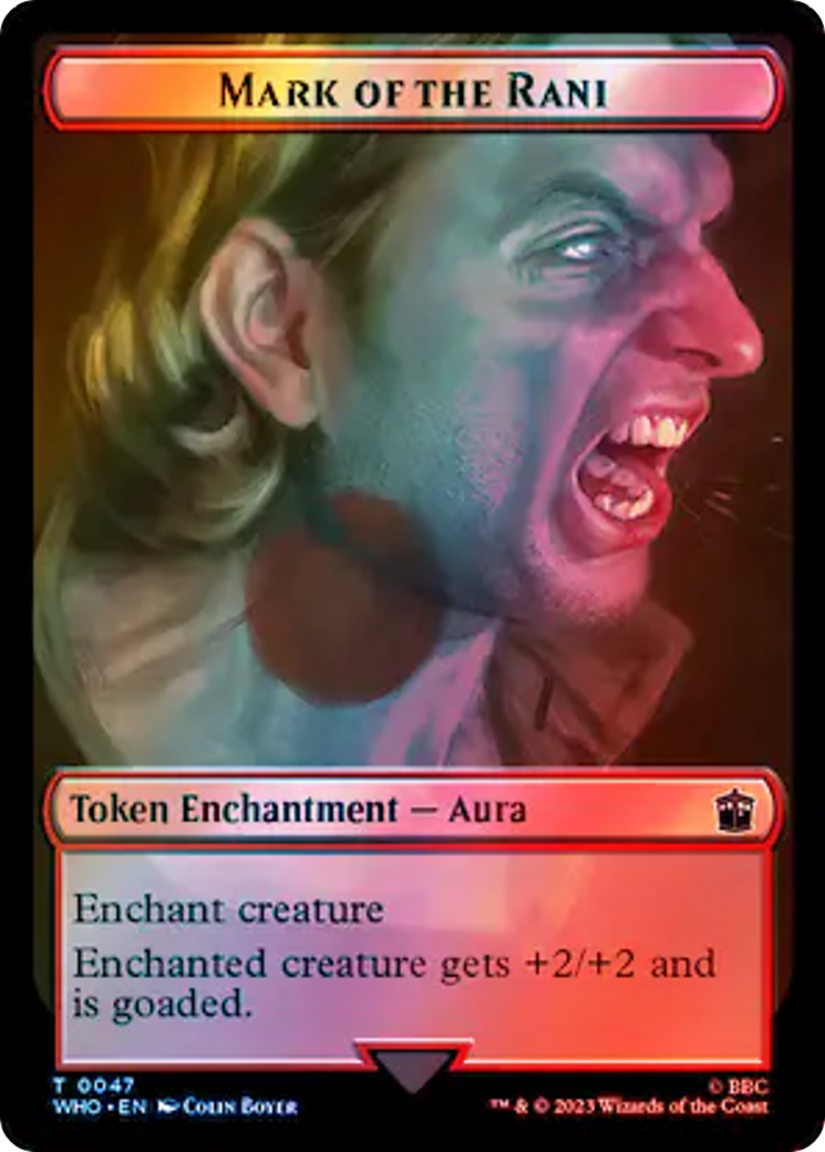 Alien // Mark of the Rani Double-Sided Token (Surge Foil) [Doctor Who Tokens] | Lots Moore NSW