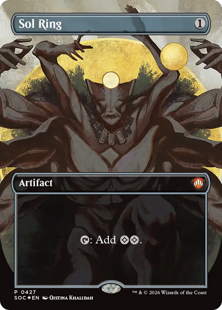 Sol Ring (Borderless) [Secrets of Strixhaven Commander] Magic: The Gathering | Lots Moore NSW
