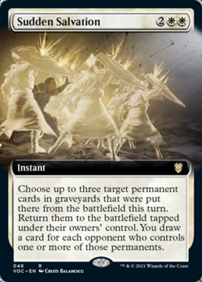 Sudden Salvation (Extended Art) [Innistrad: Crimson Vow Commander] | Lots Moore NSW