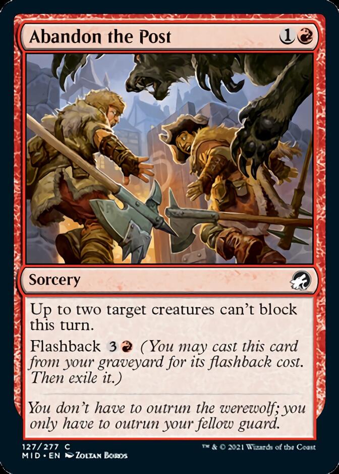 Abandon the Post [Innistrad: Midnight Hunt] | Lots Moore NSW