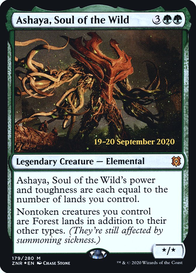 Ashaya, Soul of the Wild [Zendikar Rising Prerelease Promos] | Lots Moore NSW