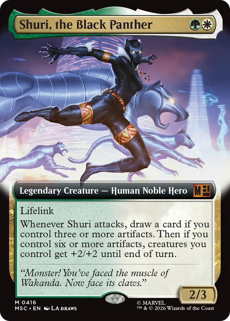 Shuri, the Black Panther (Extended Art) [Marvel Super Heroes Commander] | Lots Moore NSW
