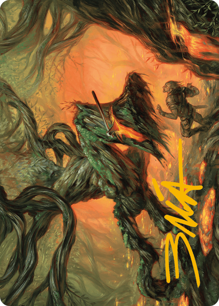 Stump Stomp Art Card (Gold-Stamped Signature) [Modern Horizons 3 Art Series] | Lots Moore NSW