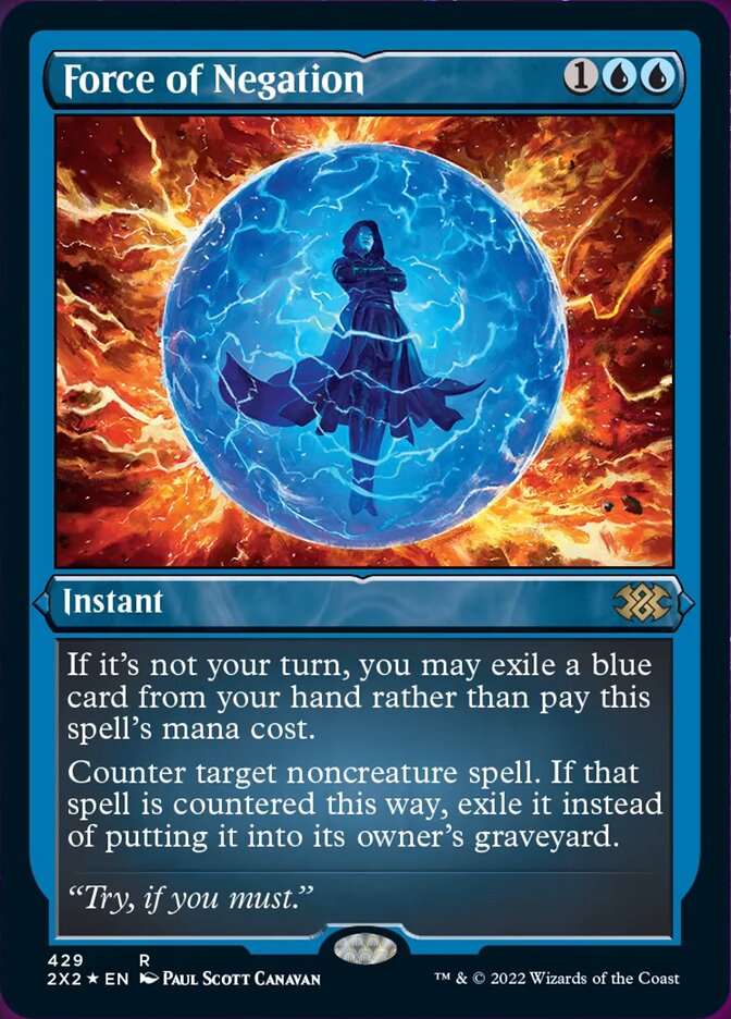 Force of Negation (Foil Etched) [Double Masters 2022] | Lots Moore NSW
