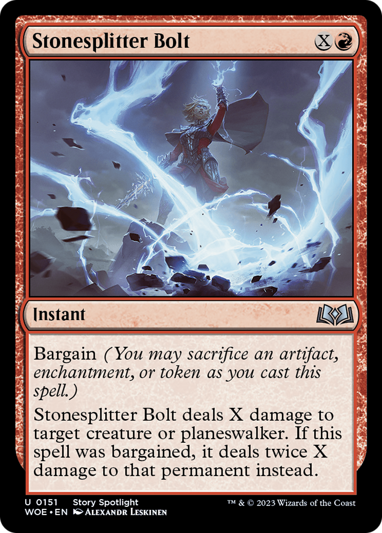 Stonesplitter Bolt [Wilds of Eldraine] | Lots Moore NSW