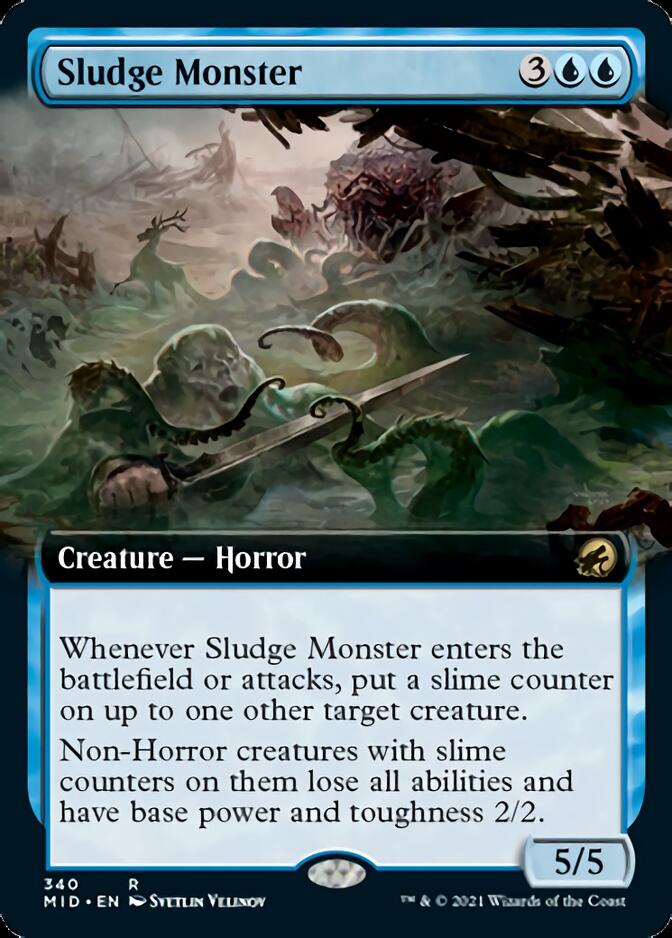 Sludge Monster (Extended Art) [Innistrad: Midnight Hunt] | Lots Moore NSW