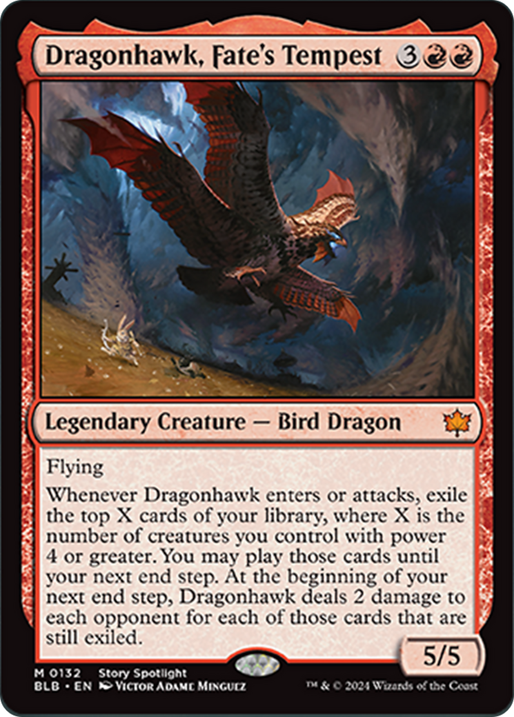 Dragonhawk, Fate's Tempest [Bloomburrow] | Lots Moore NSW