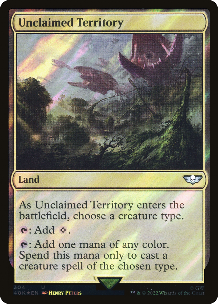 Unclaimed Territory (Surge Foil) [Marvel Super Heroes Commander] | Lots Moore NSW