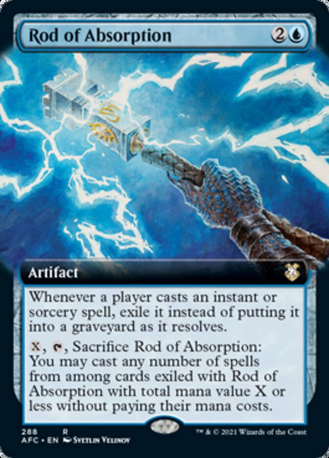 Rod of Absorption (Extended Art) [Dungeons & Dragons: Adventures in the Forgotten Realms Commander] | Lots Moore NSW