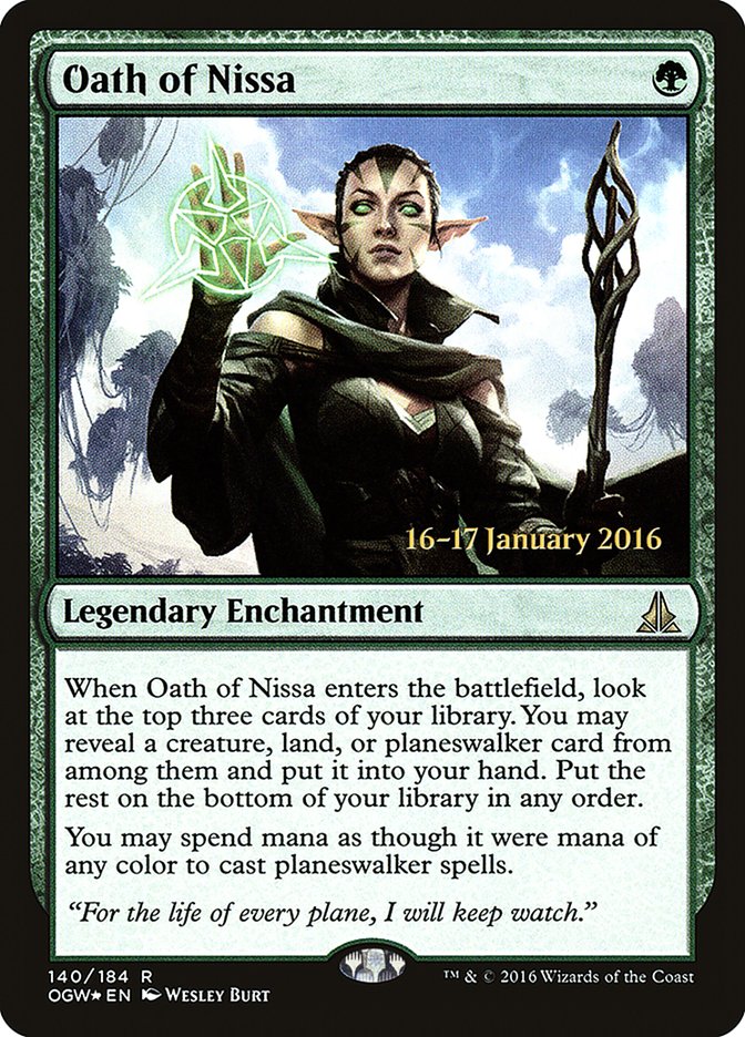 Oath of Nissa [Oath of the Gatewatch Prerelease Promos] | Lots Moore NSW
